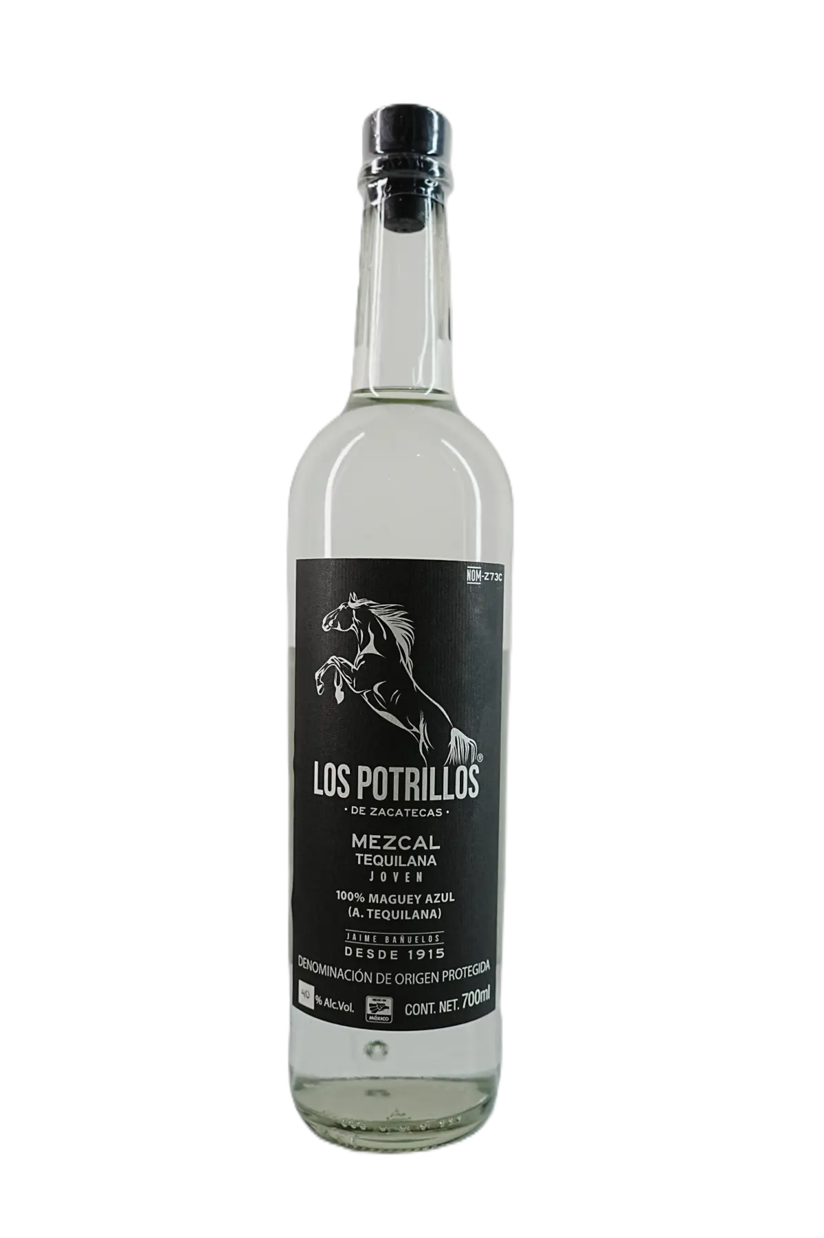 Botella de Los Potrillos de Zacatecas Los Potrillos