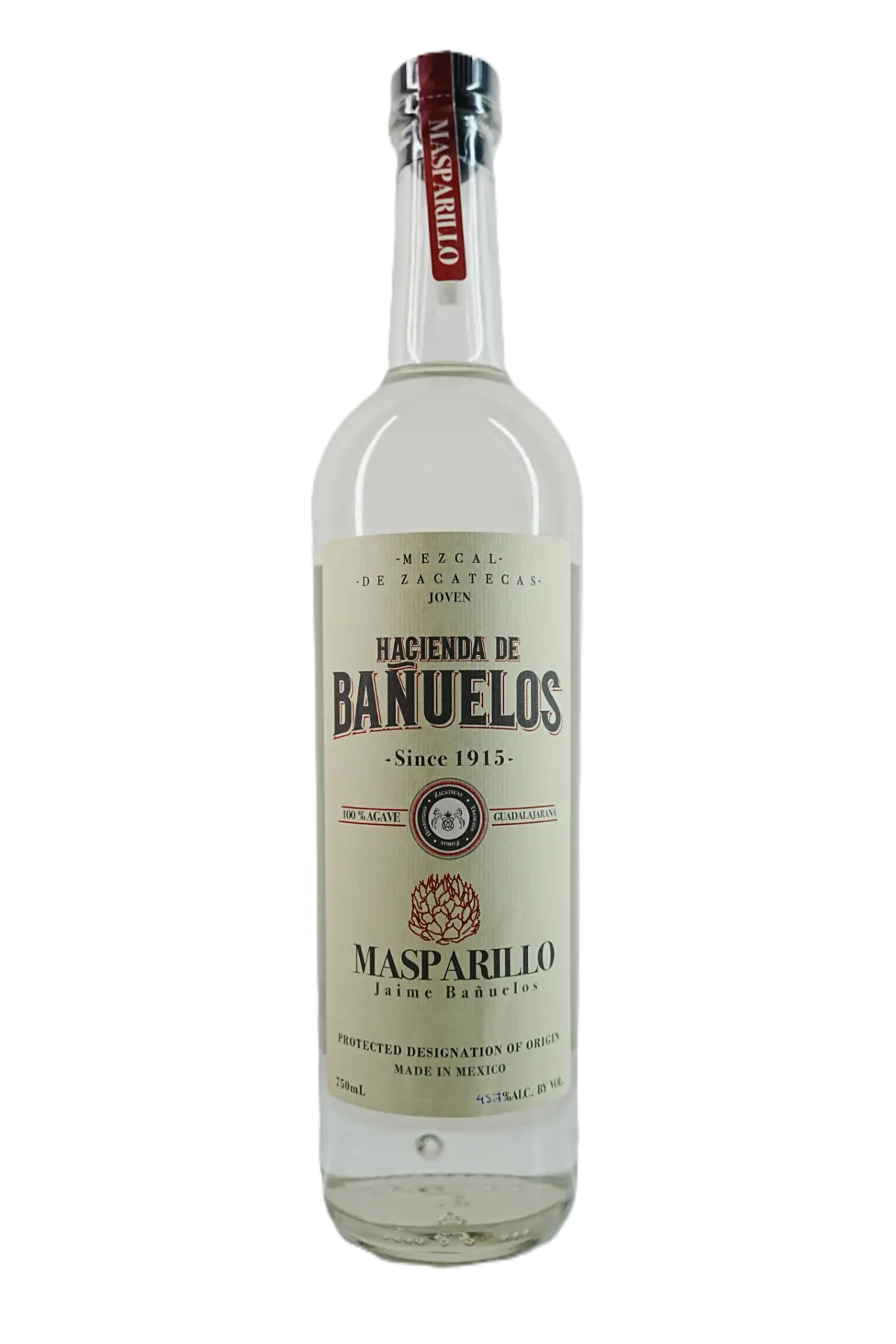 Botella de Hacienda de Bañuelos Masparillo